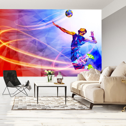 Fototapeta Siatkarz W Abstrakcyjnym Wydaniu