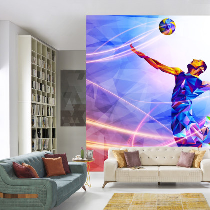 Fototapeta Siatkarz W Abstrakcyjnym Wydaniu