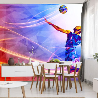 Fototapeta Siatkarz W Abstrakcyjnym Wydaniu