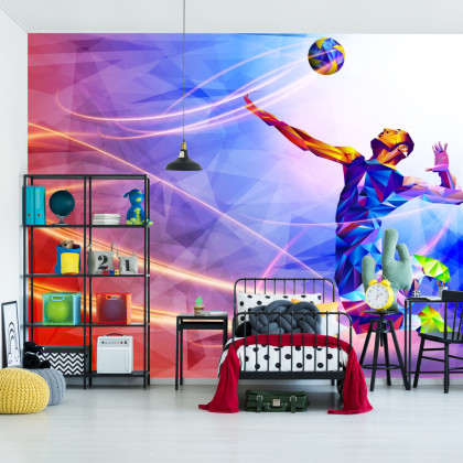 Fototapeta Siatkarz W Abstrakcyjnym Wydaniu