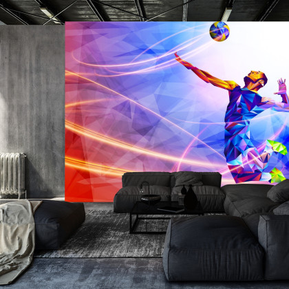 Fototapeta Siatkarz W Abstrakcyjnym Wydaniu