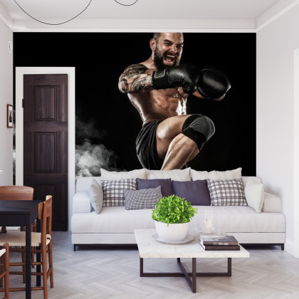 Fototapeta Wściekły Bokser