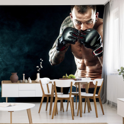 Fototapeta Skupiony Bokser