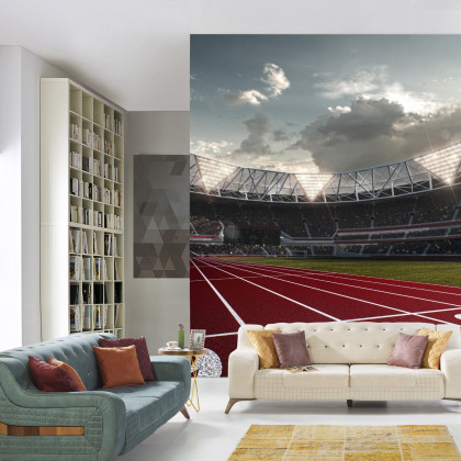 Fototapeta Miejsca Startowe Do Biegu Na Stadionie