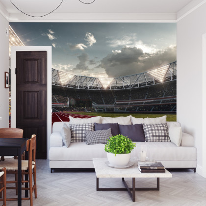 Fototapeta Miejsca Startowe Do Biegu Na Stadionie