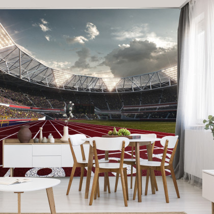 Fototapeta Miejsca Startowe Do Biegu Na Stadionie