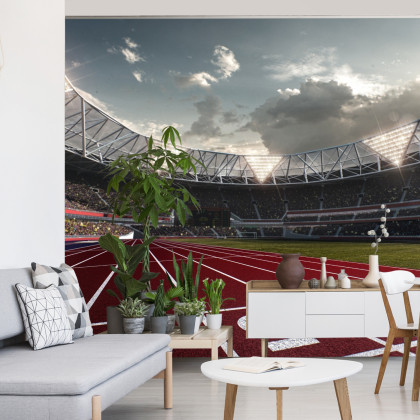 Fototapeta Miejsca Startowe Do Biegu Na Stadionie