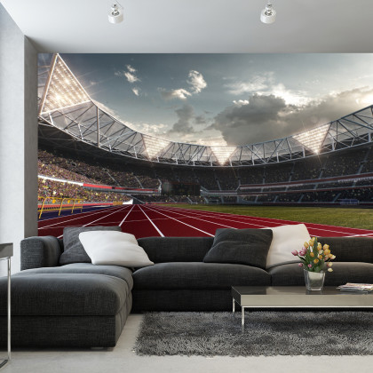Fototapeta Miejsca Startowe Do Biegu Na Stadionie