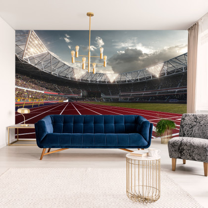 Fototapeta Miejsca Startowe Do Biegu Na Stadionie