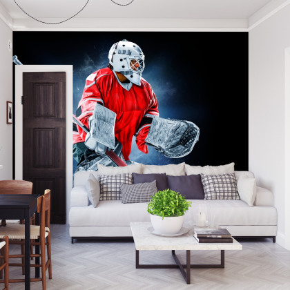 Fototapeta Bramkarz Hokejowy
