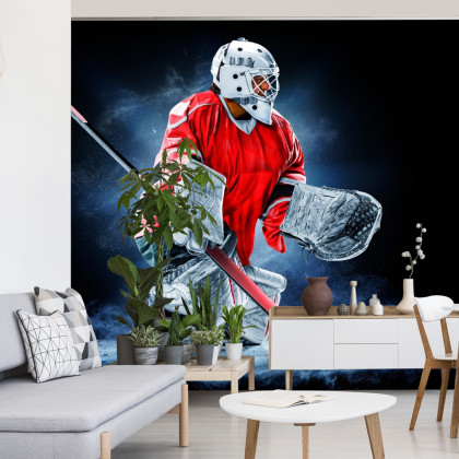 Fototapeta Bramkarz Hokejowy