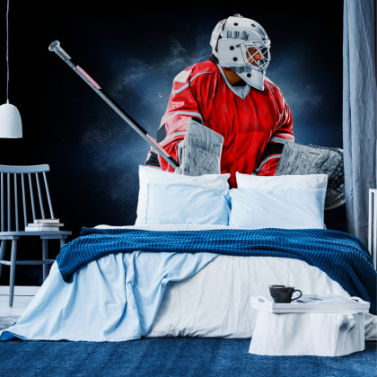 Fototapeta Bramkarz Hokejowy