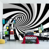 Fototapeta 3D Tunel-Czarno-Biała