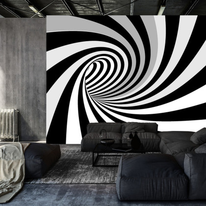 Fototapeta 3D Tunel-Czarno-Biała