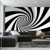 Fototapeta 3D Tunel-Czarno-Biała