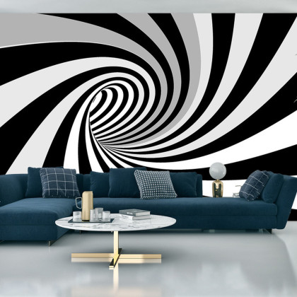 Fototapeta 3D Tunel-Czarno-Biała