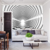 Fototapeta 3D Tunel - Czarno-Biała