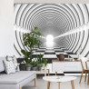Fototapeta 3D Tunel - Czarno-Biała