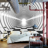 Fototapeta 3D Tunel - Czarno-Biała