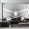 Fototapeta 3D Tunel - Czarno-Biała