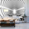Fototapeta 3D Tunel - Czarno-Biała