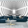 Fototapeta 3D Tunel - Czarno-Biała