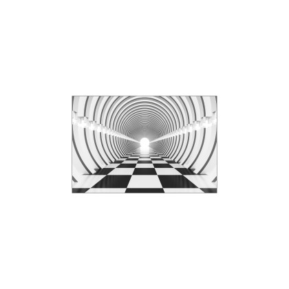 Fototapeta 3D Tunel - Czarno-Biała