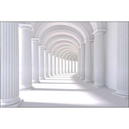 Fototapeta 3D Tunel - Kolumny