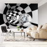Fototapeta 3D Tunel - Szachownica