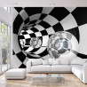 Fototapeta 3D Tunel - Szachownica