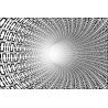 Fototapeta 3D Tunel - Czarno-Biała