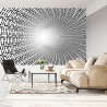 Fototapeta 3D Tunel - Czarno-Biała