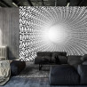 Fototapeta 3D Tunel - Czarno-Biała