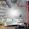 Fototapeta 3D Tunel - Czarno-Biała