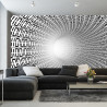 Fototapeta 3D Tunel - Czarno-Biała