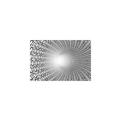 Fototapeta 3D Tunel - Czarno-Biała