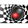 Fototapeta 3D Tunel - Szachownica