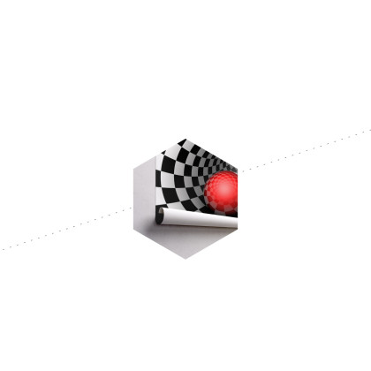 Fototapeta 3D Tunel - Szachownica