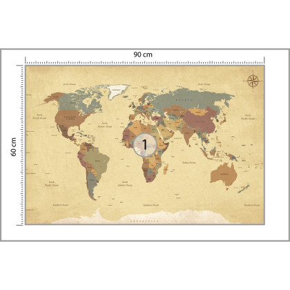 Fototapeta Mapa Świata