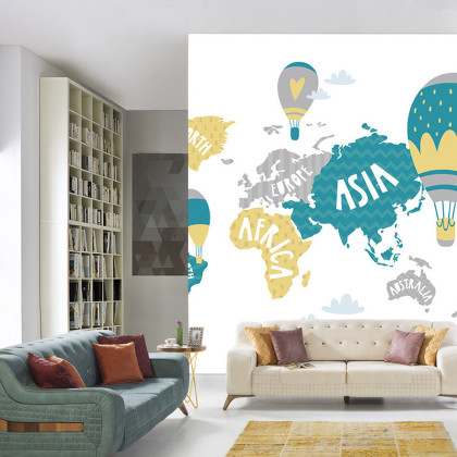 Fototapeta Mapa Dla Dzieci