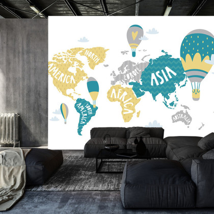 Fototapeta Mapa Dla Dzieci