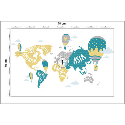 Fototapeta Mapa Dla Dzieci