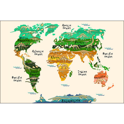 Fototapeta Mapa Dla Dzieci