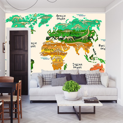 Fototapeta Mapa Dla Dzieci