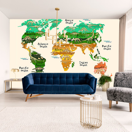 Fototapeta Mapa Dla Dzieci