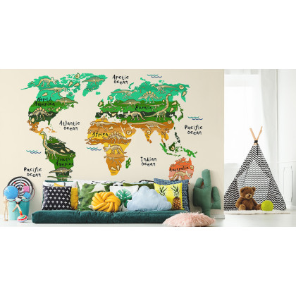 Fototapeta Mapa Dla Dzieci