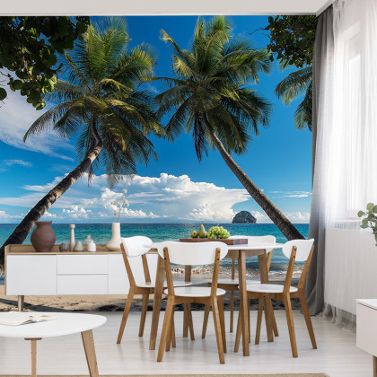 Fototapeta Plaża Ocean Palmy