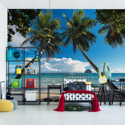 Fototapeta Plaża Ocean Palmy