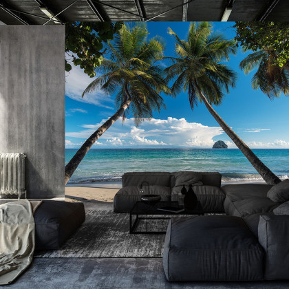 Fototapeta Plaża Ocean Palmy