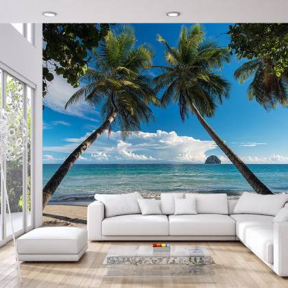 Fototapeta Plaża Ocean Palmy